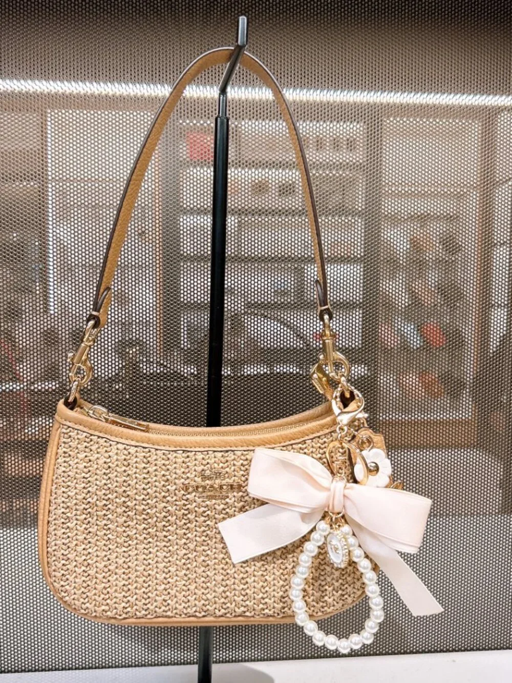 NWT Coach Teri Mini Crossbody Bag CDW66 Toast (Free charm)
